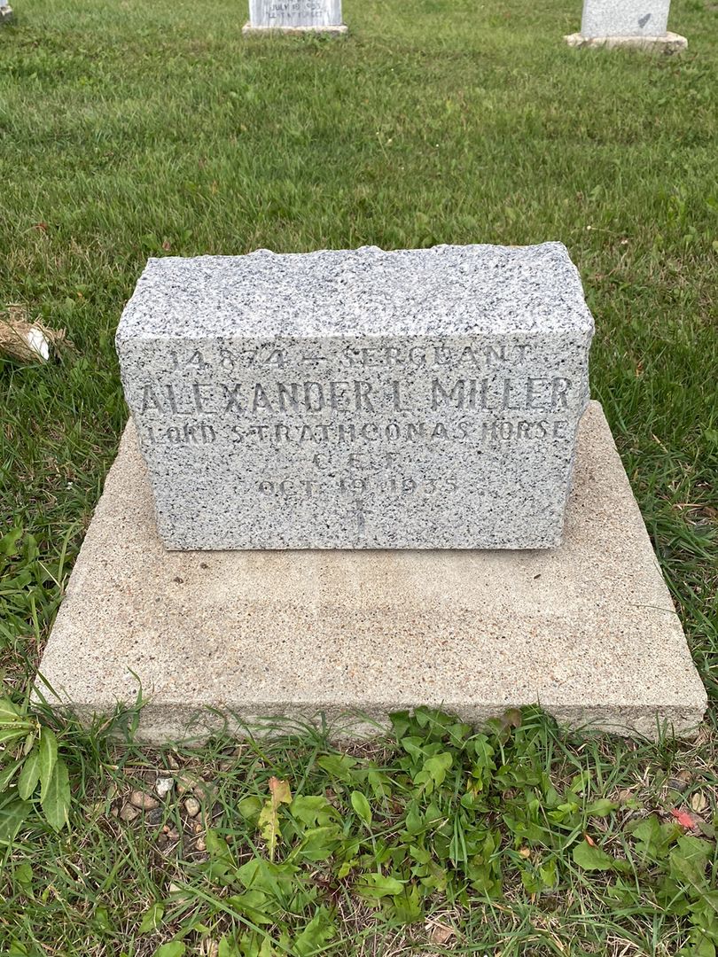 Alexander Law Miller's grave. Photo 3