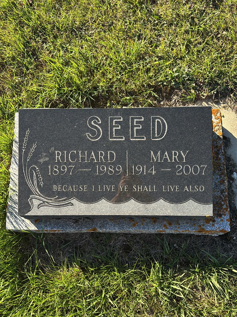 ROBERT SPENCER SEED's grave. Photo 1
