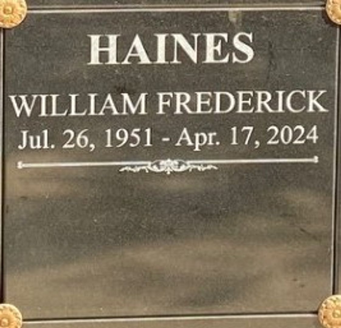 William Haines's grave
